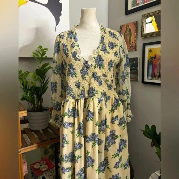 ASOS Midi Floral  Smock Dress - Picture 7 of 10